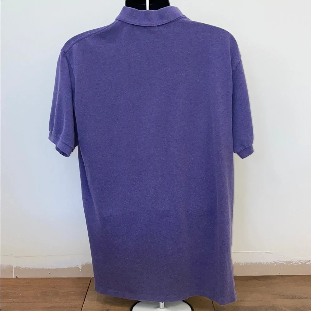 Ralph Lauren Mesh Purple Heather Polo Shirt XL - Picture 3 of 4